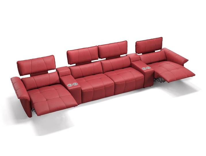Leder 4-Sitzer Sofa ADRIA Couchgarnitur