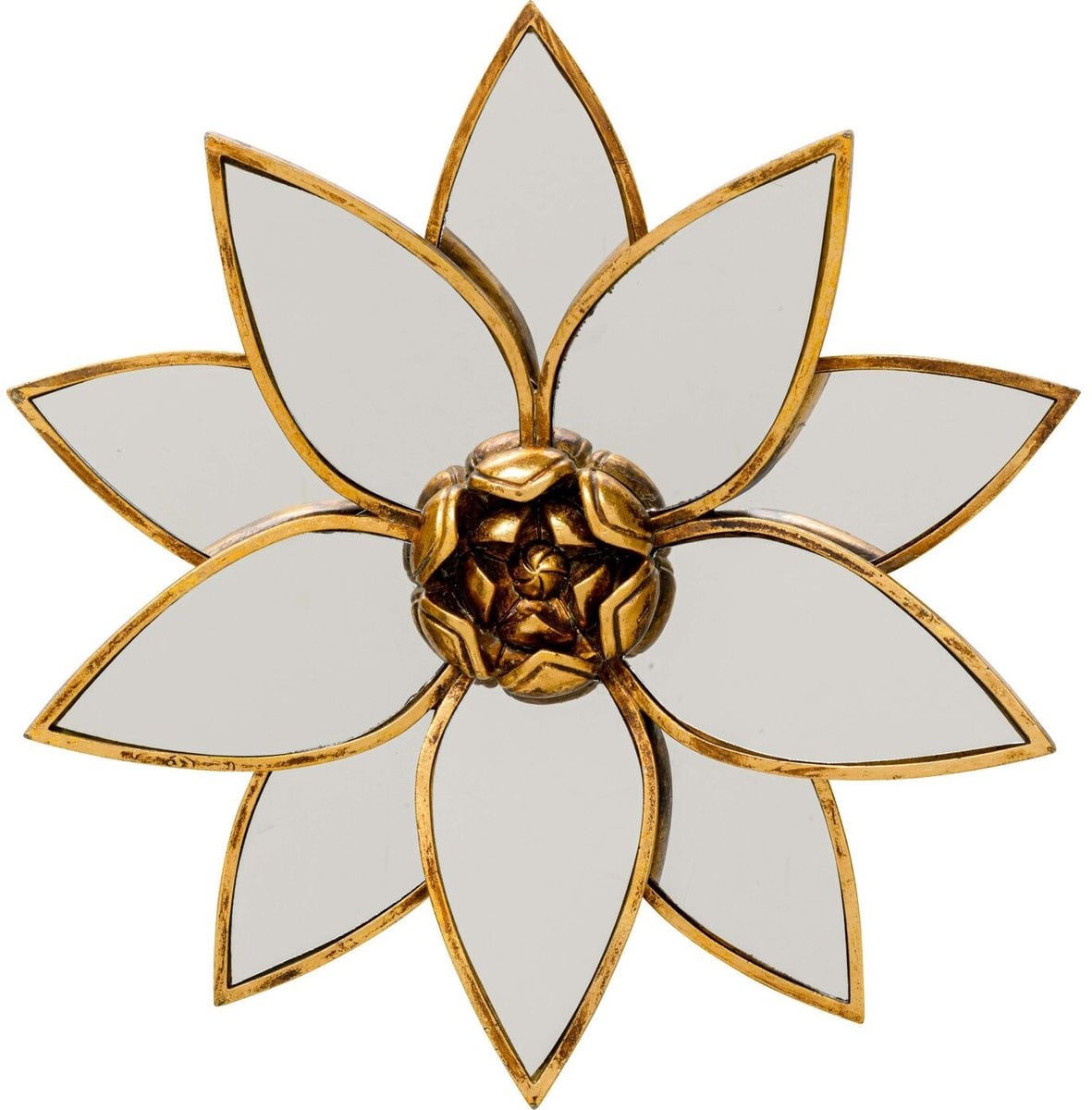 Kare Design Wanddecoratie Spiegel Lotus Ø32 cm