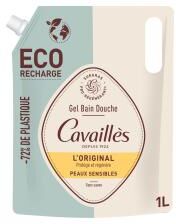 Cavaillès Gel Bain Douche L'Original Peaux Sensibles Éco-Recharge 1 L - Sachet 1000 ml