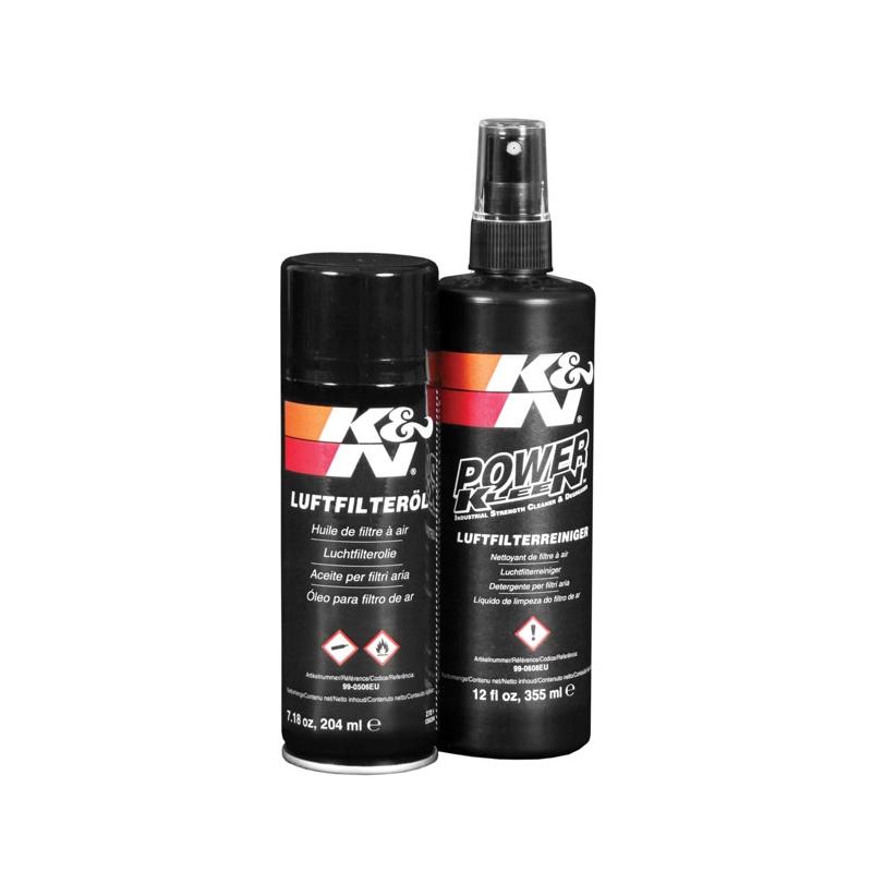 K & N Kit nettoyant et huile filtre à air K&N