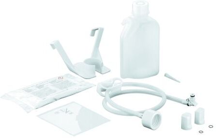 Grohe Sensia Arena Entkalkungsset 46978001 mit Flasche, Schlauch mit Ventil und Adapter, mit 80 g Entkalker