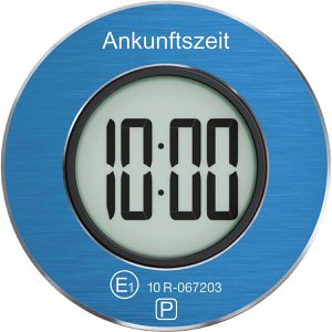 Needit Parkscheibe ParkOne, elektronisch, mit Knopfzelle, mit Zulassung, blau