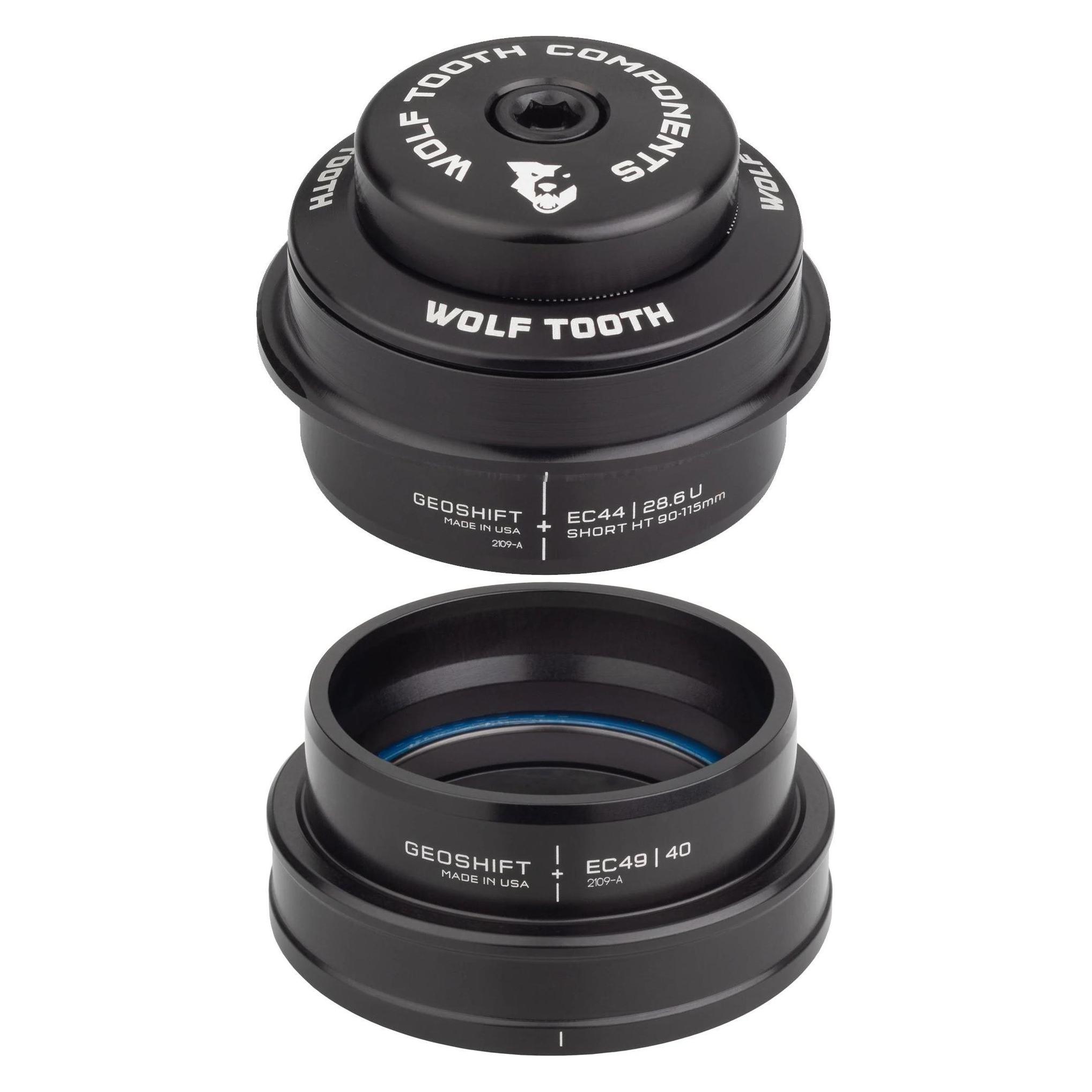 Wolf Tooth GeoShift Performance Steuersatz, 2°, short, 1.5", EC44/28.6 | EC49/40, black (33127085)