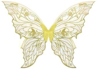 Uplift Essentials Sparkling Organza Fairy Butterfly Wings yellow