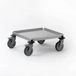 Tournus Transportwagen / Rollgestell für Körbe 500x500mm für Geschirr aus Edelstahl