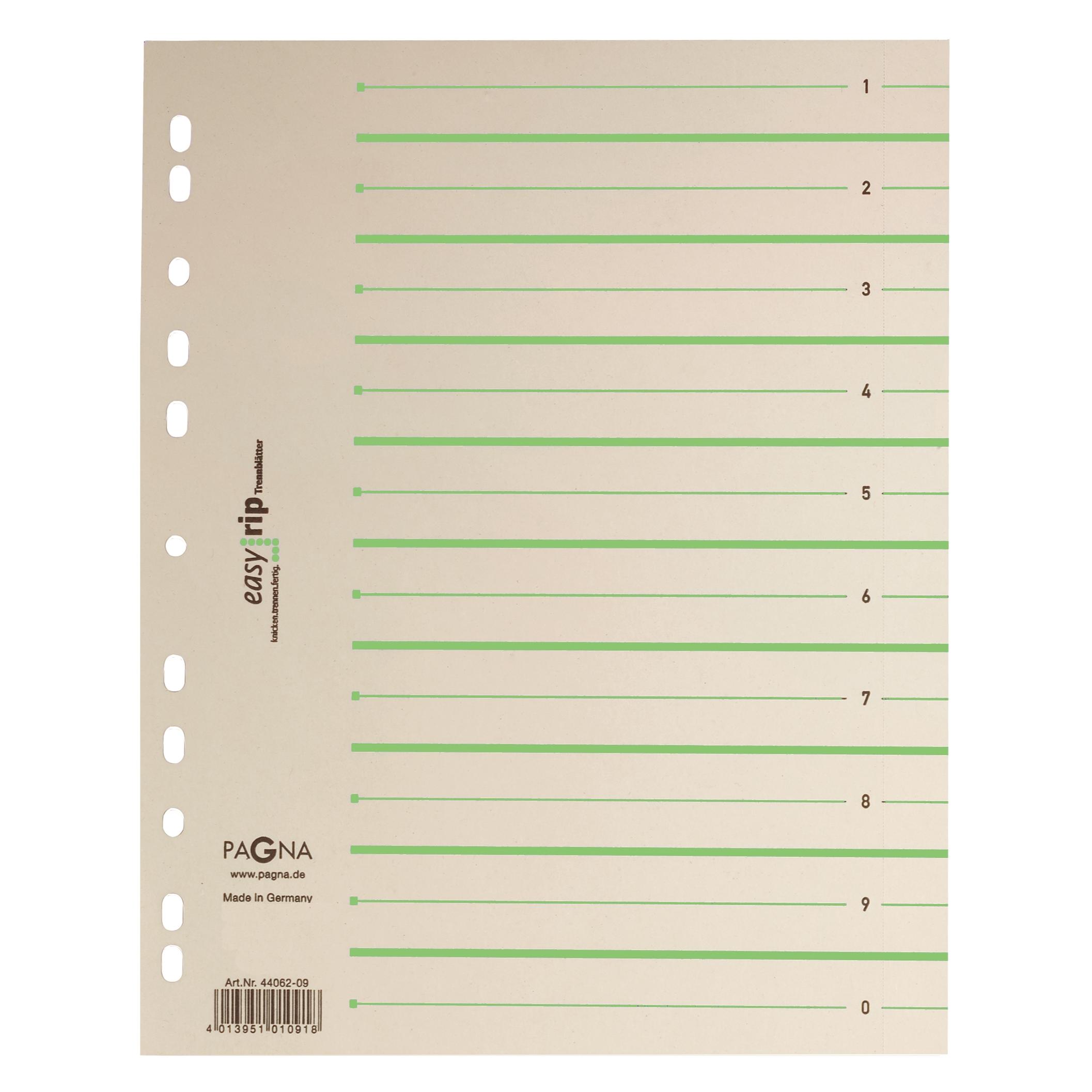 Pagna Trennblätter Easy Rip 1-0 beige, 100 St. (44063-03)