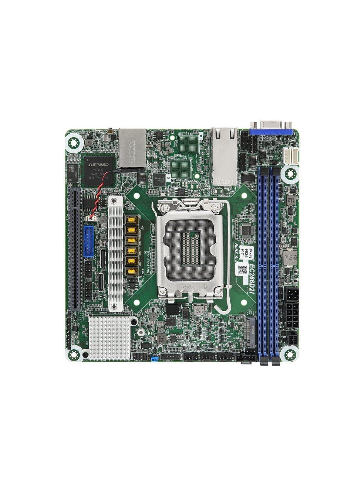 ASRock Rack EC266D2I - motherboard - mini ITX - LGA1700 Socket - C266 Mainboard - Intel C266 - Intel LGA1700 - DDR5 RAM - Mini-ITX
