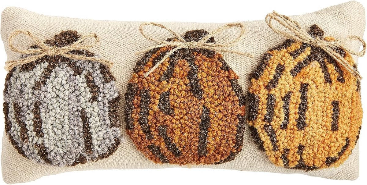 Decoratief Herfst Kussen met Pompoen Ontwerp