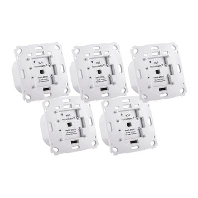 HOMEMATIC IP Smart-Home-Steuerelement "Rollladenaktor für Markenschalter 5er Set", weiß, B:22cm H:14cm T:30cm, Smart-Home-Stationen