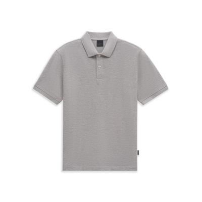 Poloshirt BUGATTI "Modern Fit", Herren, Gr. M, grau (220, hellgrau), 100% Baumwolle, normal, ohne Ausschnitt, Shirts, reine Baumwolle
