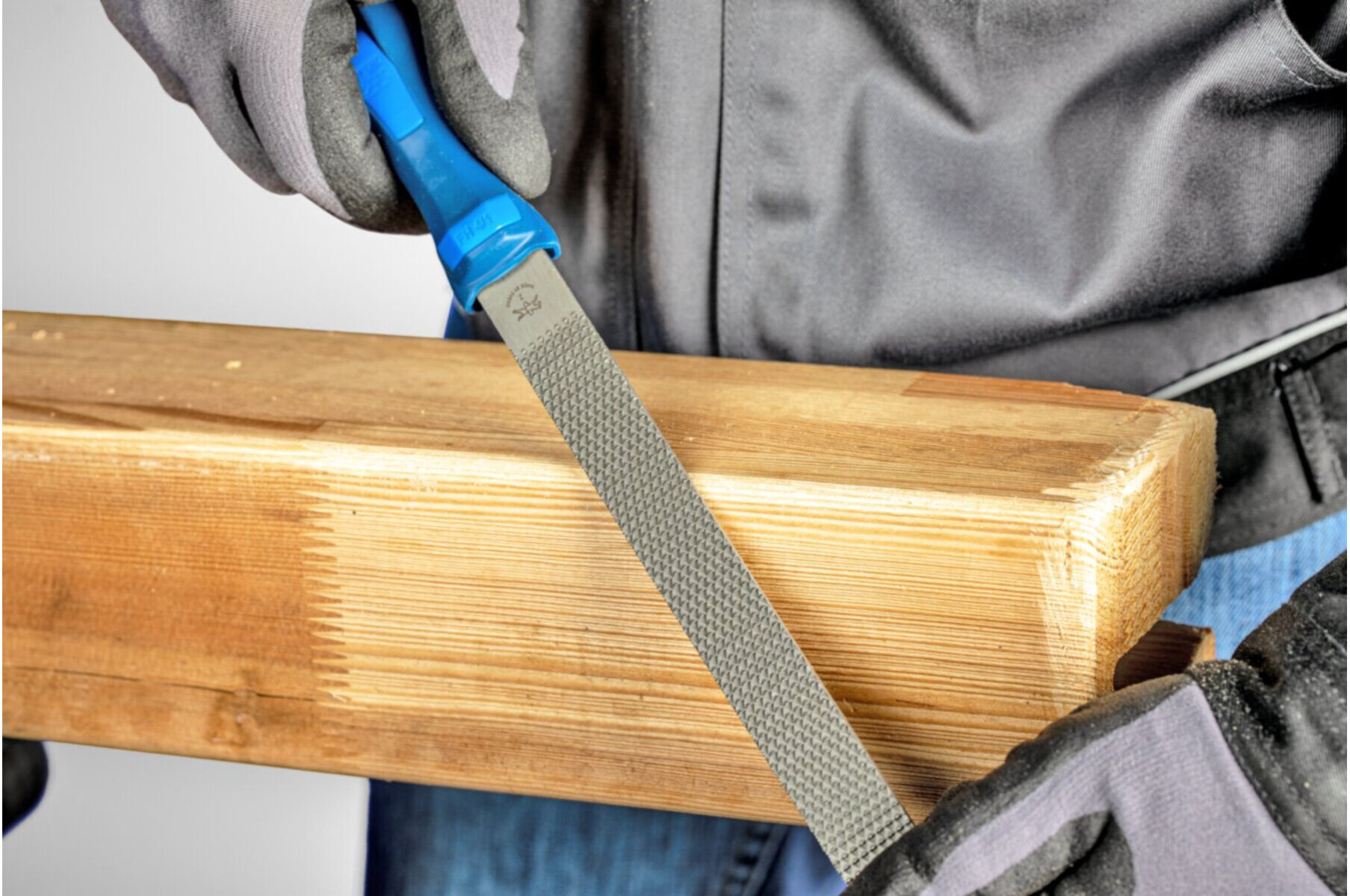 PFERD TOOLS Feilraspel mit Heft Flachstumpf 200mm Kreuzhieb 1/Raspelhieb 1 für universellen Einsatz (11232206)