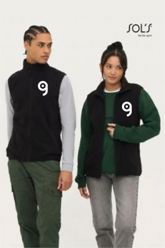 Gilet unisex in micropile fullzip FACTOR BW Personalizzate o neutre Sol's
