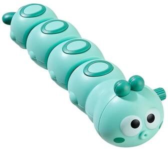Uplift Treasures Cartoon Clockwork Caterpillar Crawling Wind Up Toy green