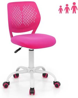 Swivel Home and Office Desk Armless Chair with Adjustable Height