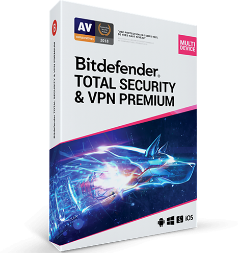 Bitdefender Total Security 2025 + Vpn 10 Laitetta - 1 Vuosi