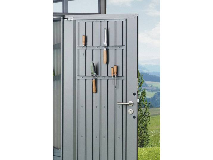 Biohort Werkzeughalter, Dunkelgrau, Metall, 51.5x3.5x5 cm, Gartenzubehör, Geräteschuppen