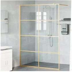 vidaXL, Duschkabine + Duschwand, Jordan Transparent (140 cm, 195 cm)