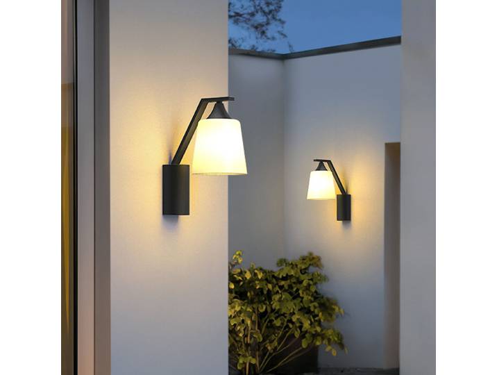 Lampe murale extérieure étanche Villa Cour Jardin Balcon Terrasse Éclairage décoratif Lumière d'ambiance Luminaire
