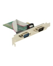 Delock PCI Express Card > 2 x Serial RS-232 Serieller Adapter PCIe Low Profile x 2 (89555)