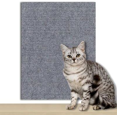 Inspired Living Cat Scratch Guard Self Adhesive Furniture Protector Mat gray 40x200cm