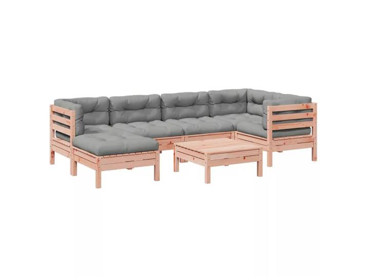 VidaXL - Garten sofagarnitur douglas wood, One Size, Braun