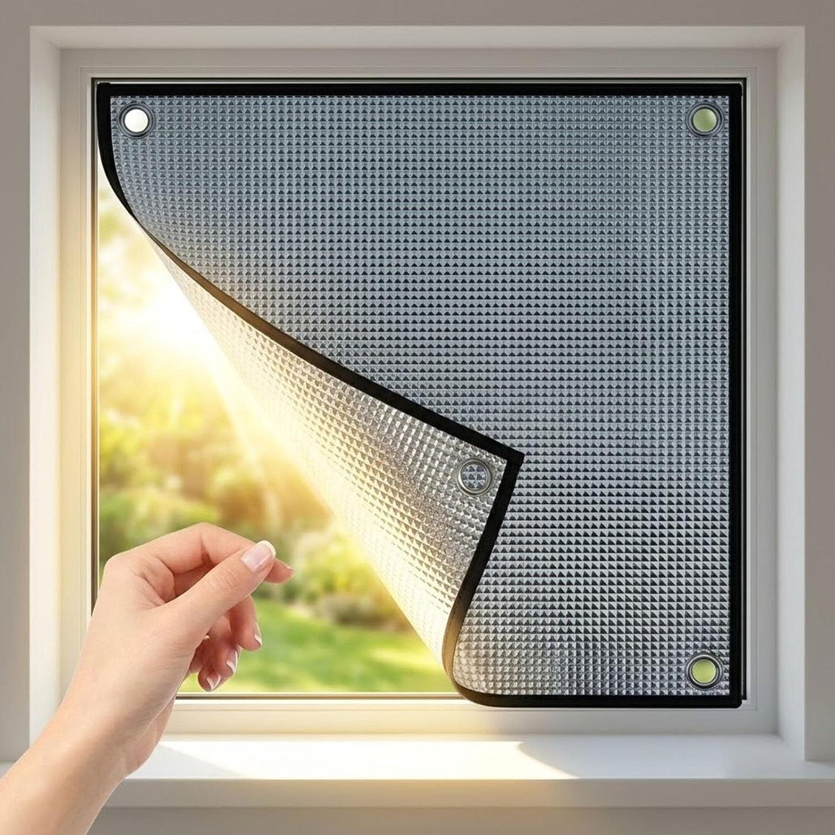 Zwarte Raamfolie Hitteblokker en Privacy Folie - 90 x 120 cm