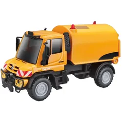 Mercedes-Benz Unimog Modellauto Spielzeug U423 Straßenkehrmaschine Orange UNIL00 - 11 cm