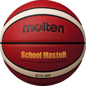 Molten Basketball B7G-SM, indoor, Größe 7, orange/weiß, 650 Gramm, Trainingsball