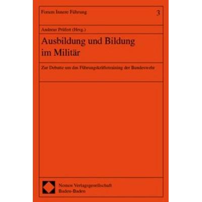 Ausbildung und Bildung im Militär, Taschenbuch von , Nomos, 978-3-7890-6037-3
