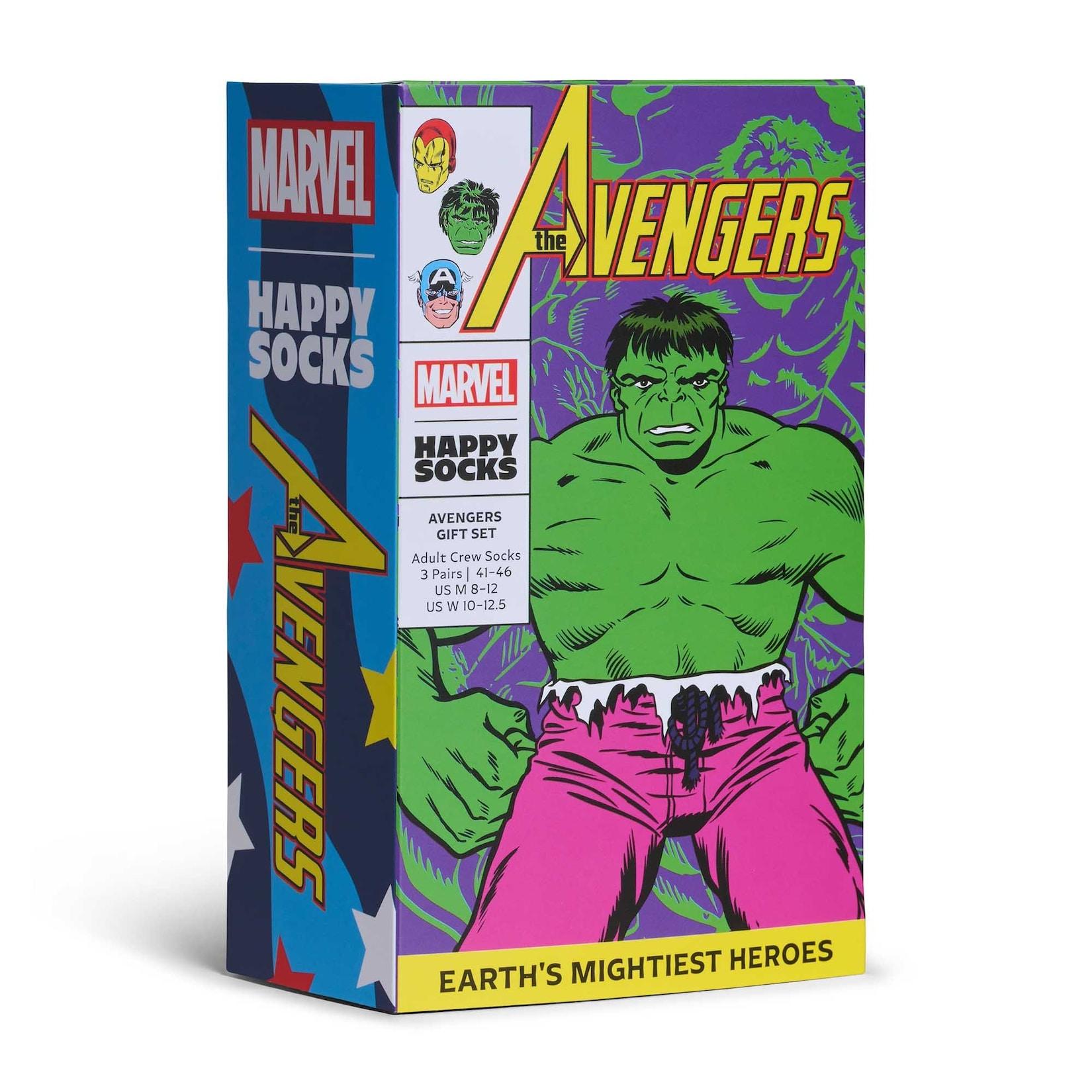 MARVEL™ Avengers 3-Pack Gift Set Unisex Socken Mehrfarbig