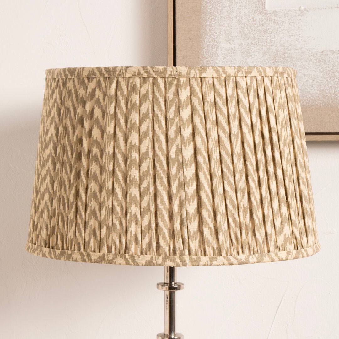 Bloomsbury Market Mio Empire Cotton Lamp Shade ( Uno ) Beige 32cm H x 50cm W x 50cm D