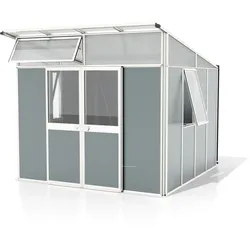 Vitavia Gerätehaus "Kosmos",weiß / salbei grün,7,8 m2
