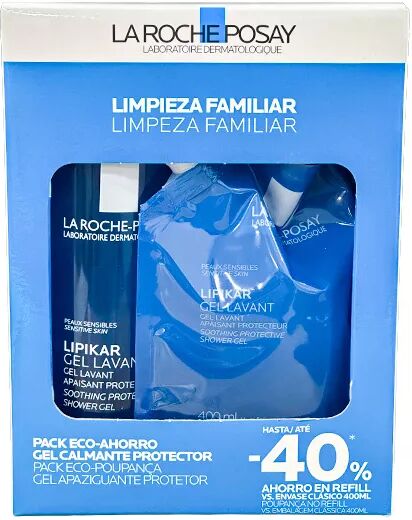 La Roche-Posay Eco-Savings Lipikar Gel Cleansing Set + Refill