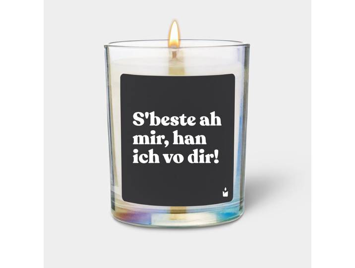 Duftkerze Rainbow Flowery S'beste ah mir, han ich vo dir!