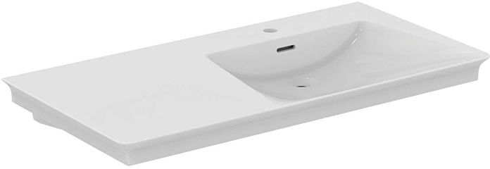 Ideal Standard Dolce Vita Möbel-Waschtisch E264701 106x53,5x14,5cm, 1 Hahnloch, mit Überlauf, weiß