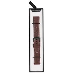 Neues Armband für Smartwatch GlacierX Classic Leather Brown Braun 22mm