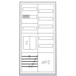 ABN, Verteilerschrank Zubehör, Komplett-Schrank