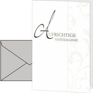 Verlag-Dominique Trauerkarten 811347, 115 x 170mm, Klappkarte mit Umschlag