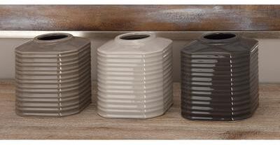 Studio 350 Ceramic Vase Set of 3 5 x 5