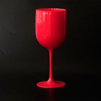 Inspire Daily Merch Dishwasher safe Reusable Champagne Glass PP Plastic Wine Glasses For Party Supplies red