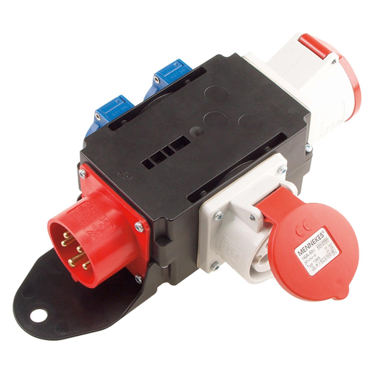 Bachmann CEE adapter CEE plug 16A 1x16A5p400V 1x32A5p400v 2protectors (349.006)
