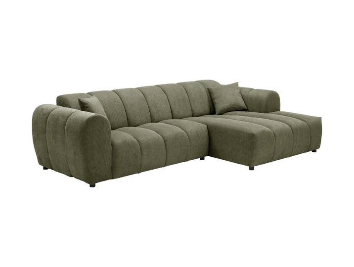 Tchibo - Longchair rechts mit Sofa 2-Sitzer links »Loftwave« - 268x155x73cm - schwarz -