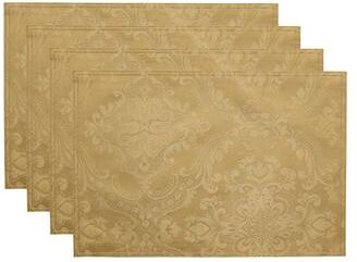 Porch & Den "Threadmade Pamela Damask Placemat (Set of 4) - 13""x19"""
