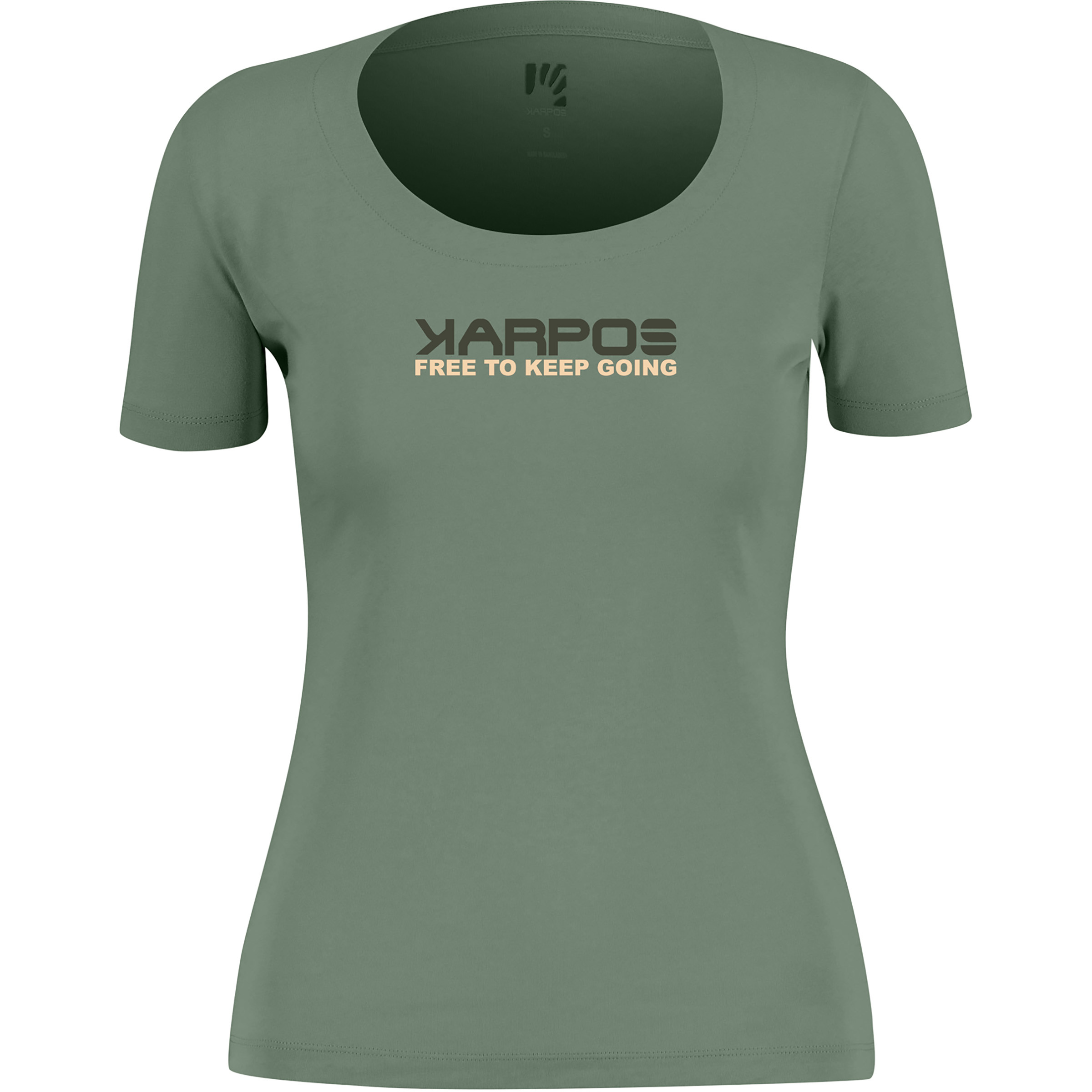 Karpos Loma Cotton Damen T-Shirts gruen Größe XS Lifestyle Hautfreundlich