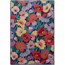 WOLLTEPPICH DAHLIA, floral, Bunt, 180 x 230 cm