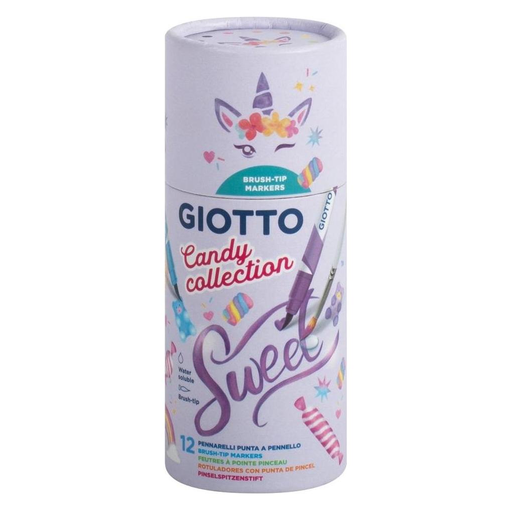 Giotto Packung mit 12 Candy Soft Markern (13x) (F427700)