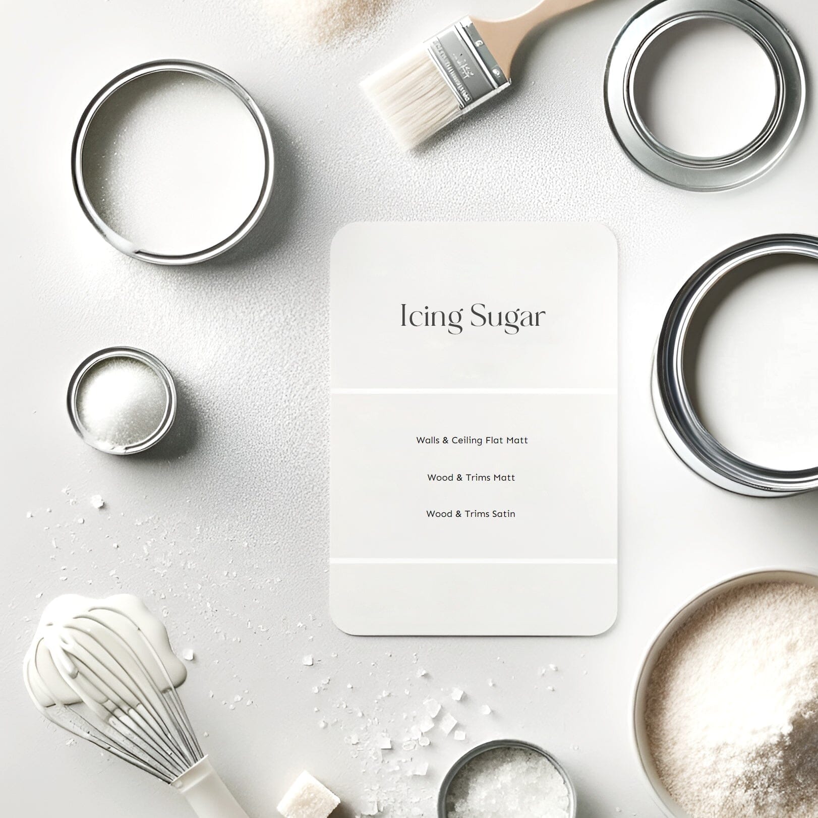 Icing Sugar White Matt Wood & Trim Paint - 750ml