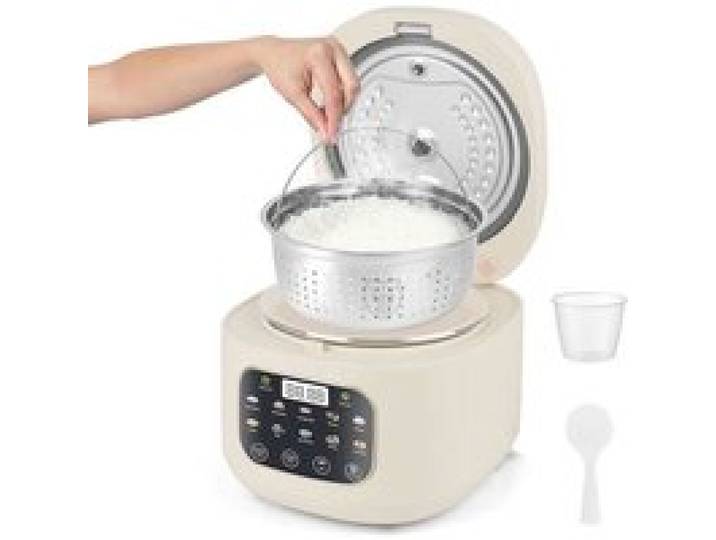 Cuiseur à riz 3L électrique 10 programmes pour 3-5 portions Cuisson riz légumes et poisson avec bol antiadhésif maintien chaud