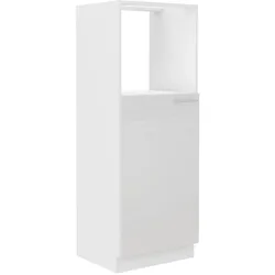 Küchen Midi Hochschrank 60 Lara Weiß Hochglanz Küchenzeile Küchenblock Küche