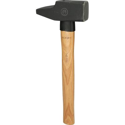 Ks Tools Schlosserhammer, Hickory-Stiel, französische Form, 1500g [Hersteller-Nr. 142.1150]